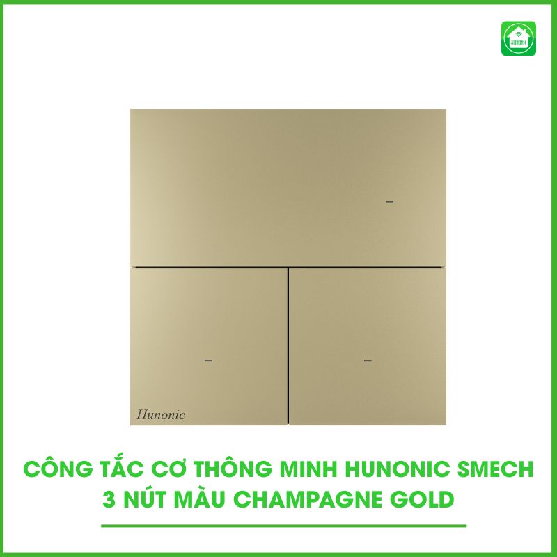 Công Tắc Cơ Thông Minh Hunonic Smech 3 Nút