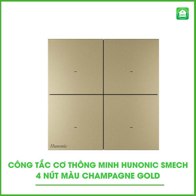 Công Tắc Cơ Thông Minh Hunonic Smech 4 Nút