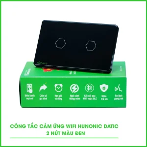 Công Tắc Cảm Ứng 2 Nút Wifi Hunonic Datic